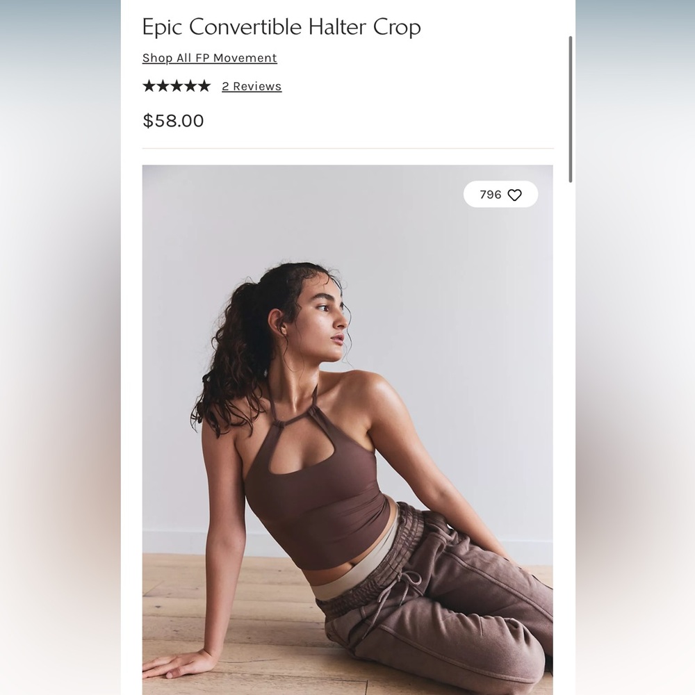 Epic Convertible Halter Crop
